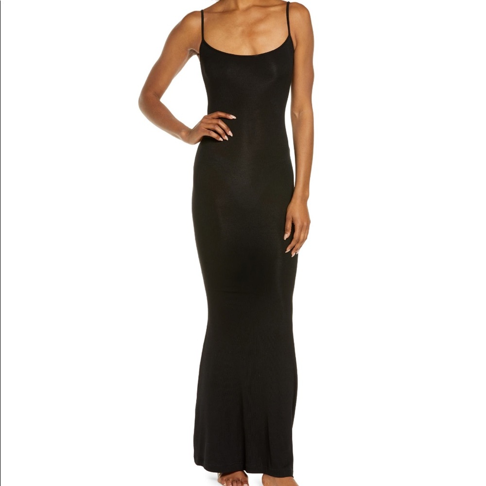 SKIMS Ribbed Long Slipdress Size S